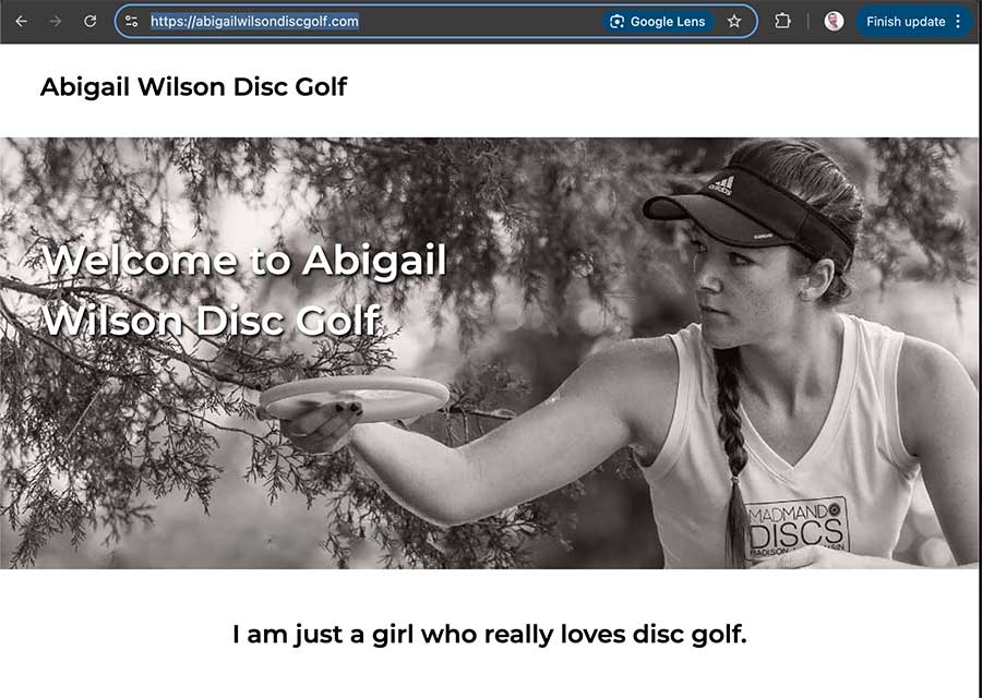 abigail-wilson-disc-golf-website